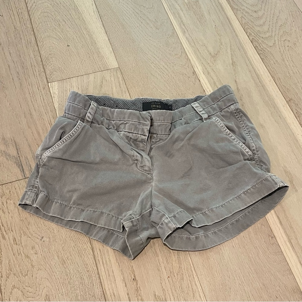 Jcrew grey chino shorts